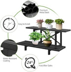 Sturdy Metal Plant Stand 2 Tier - Image 5