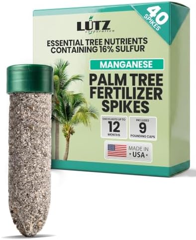 Lutz Corporation, Palm Tree Fertilization Spikes, Manganese 40 Pack by LutzCorporation