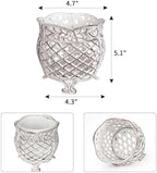 Sungmor Vintage Cast Iron Urn Planter with Non-Woven Bag, Vintage White - Image 2