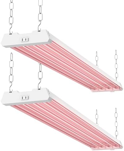 Sunco 2 Pack 4FT Full Spectrum LED Grow Lights, 80W, Super Bright by Unknown