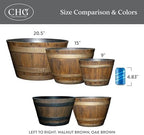 15" Jameson Barrel with Drainage in Kentucky Walnut - Image 6