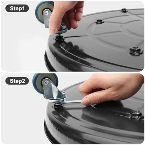 1 Pack 20 Inch Metal Plant Caddy, Black - Image 5