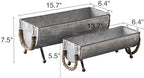 SOFE Poultry Feeder Galvanized Metal Chicken Feeder Set of 2 - Image 3