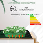 NAMOTEK Seedling Heat Mat, 10" x 20.75" Waterproof Plant Heating Mat, Warm Hydroponic Heating Pad for Indoor Home Gardening Seed Starter,Germination, Greenhouse - Image 4