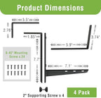 Window Box Brackets, Adjustable Hanging Railing Planter Box Brackets - Image 3