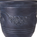 Merax 2 Set 21.26" H MGO Flower Urn Planter with Drainage, Antique Black - Image 6