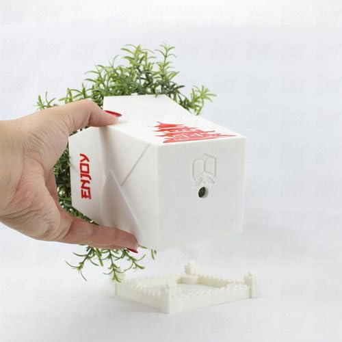 3D Printed Planter Chinese Takeout Box - Set of 3 with (Free) Trays and Chopsticks - Plant Pot with Drainage Decor, Oyster Pail planters Plant - Made in USA - Image 4