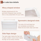 Mefleet 25pcs 12x12x6 Cake Boxes Bakery Boxes for Tier Cakes with Window - Image 3