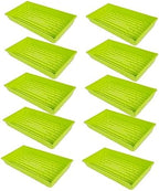 SUNPACK 10" x 20" Mega Plastic Seed Starting Tray, Lime Green, 2.5" (Pack of 10) - No Drainage Holes, Ideal for Greenhouses or Indoor Gardening - Made of Thick, Strong Plastic by SUNPACK