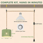 Hanging Grow Lights for Indoor Plants, Full Spectrum Plant Light with Timer - Image 6