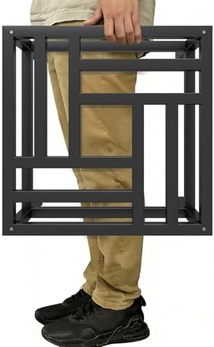 Plant Stand Indoor Outdoor, 18 Inch Heavy Duty Plant Stands Riser Metal Pedestal Stand for Large Flower Pot, Wrought Iron Flower Stand Display Planter Shelf for Living Room, 1-Pack - Image 4