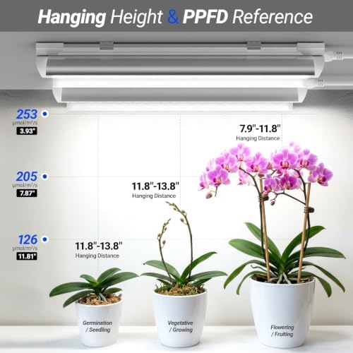 Barrina T8 1FT Grow Light, 5000K Full Spectrum LED Grow Light Strip, 6 Pack - Image 4