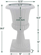 Arcadia Garden Products PL51BK-2 Deluxe Plastic Urn(Pack of 2), Black - Image 5