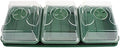 EarlyGrow 70782 Propagator with Tray and Mat, 9" x 21" x 6", Black/Green by EarlyGrow