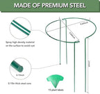 12 Pack 24 Inch Tall Snake Plant Support Stakes with 15 Twist Ties - Image 3