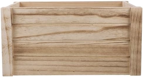 Sewroro Wooden Planter Box Khaki Rectangular for Succulent Plants by sewroro
