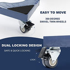 WBD WEIBIDA Adjustable Furniture Dolly with 4 Dual-Locking Wheels, Universal Washing Machine Base Stand, Square Appliance Mover for Refrigerator, Mini-Fridge, Washer & Dryer, Moving Cart - Image 4