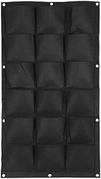 Vertical Hanging Garden Planter Wall Mounted Plant Grow Bag for Indoor Outdoor Decoration,Black (18 Pockets) by Haofy