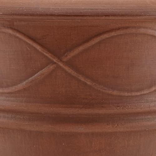 PSW ME36TC Western Weave Planter, 14 by 11.5-Inch, Terra Cotta Color - Image 4