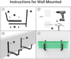 Y&M 4 Pack Window Box Brackets, Adjustable Railing Planter Box Brackets - Image 5