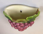 Purple Grape Cluster Wall Vase Planter – Decorative Hanging Wall Pocket, Waterproof Vase for Fresh Flowers, Vines or Artificial Plants, 7.5” Tall – Home & Kitchen Décor by SassyXpressions - Image 2