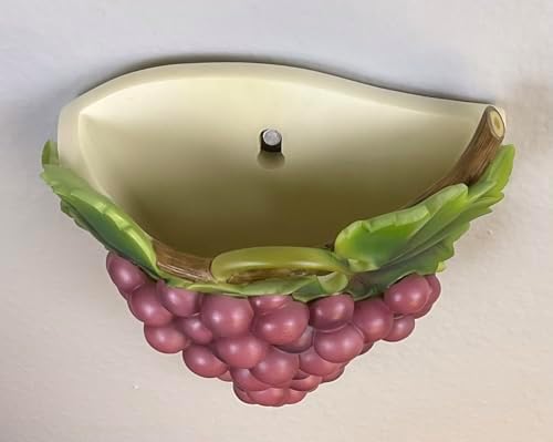 Purple Grape Cluster Wall Vase Planter – Decorative Hanging Wall Pocket, Waterproof Vase for Fresh Flowers, Vines or Artificial Plants, 7.5” Tall – Home & Kitchen Décor by SassyXpressions - Image 2
