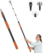 LAANPOLE 36FT Reach Light Bulb Changer for High Ceilings, Light Bulb Changer with Baskets and Suction Cup for Recessed Lights with 7-30FT Telescoping Extension Pole by LAANPOLE