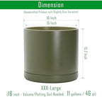 D'vine Dev 16 Inch Ceramic Planter Pot, Olive, 94-O-H-J - Image 3