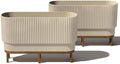 Veradek Demi Series Raised Long Planter - Wide Planter with Stand by VeradekOutdoor