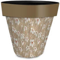 Briarwood Lane Everyday Planter 11.75 x 11 x 11 Tan and Red Floral Medium by BriarwoodLane