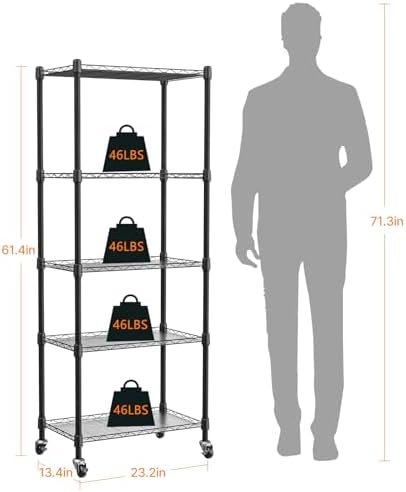 Indoor Greenhouse with Grow Lights with 72W , 5 Tier 23.2" L×13.4" W×61.4" H - Image 6