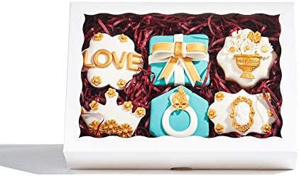 48PCS 10" x7x2.5 Premium White bakery box with window for Cookies - Image 2
