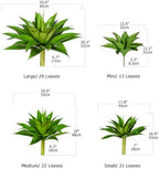 Ttranewsoo Artificial Agave Plants,Large UV Resistant Fake Agave Planters for Indoor and Outdoor Decorating Artificial Plants for Outdoors Fake Plants 1Pack, 28" - Image 2