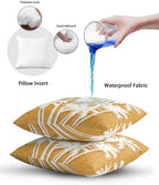 Throw Pillow 12x20 Inch, Tropical Palm Tree Waterproof Outdoor Pillow Covers for Patio with Insert, Vintage Orange Exotic Botanical Plants Decorative Pillowcase Cushion for Couch, Sofa, Bed, Garden - Image 6