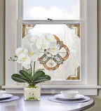 White Orchids Artificial Flowers 16.1" Faux Orchids Plant in Pot Fake Flower Arrangements with Glass Vases Small White Centerpieces for Kitchen Dining Room Tables Bathroom Nightstand Shelf Desk Decor - Image 4