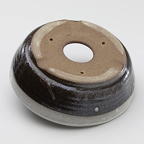 Wazakura Shigaraki Series Handmade Stripe Glazed Ceramic Bonsai Pot - Image 6