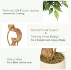 Artificial Plants Indoor,5FT Tall Faux Olive Tree with Includes Black Tall Planter,Indoor Artificial Plant for Home Office Living Room Decor. - Image 4