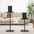 TUTOTAK Tall Side Table, Wide Top End Table, Adjustable Height Drink Table - Image 5