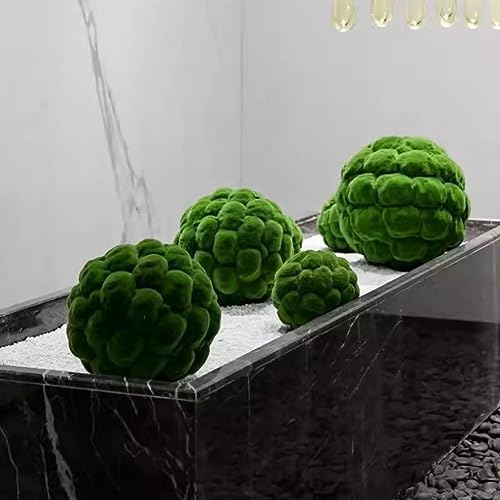 Artificial Moss Balls, Simulation Green Plants Ball, Handmade Sphere Moss Hanging Balls for Home Garden Decors Party Wedding Display (Color : Green, Size : Diameter: 35cm/13.77in) - Image 7