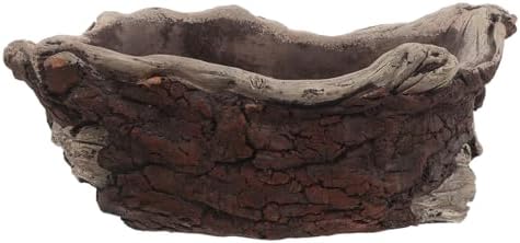 Wakauto Vintage Cement Planter Imitation Tree Root Plant Holder for Indoor Desk Succulent Pot Home Office Decorative Flower Pot by Wakauto