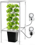 JESLED 6 Tiers Hydroponics Growing System Kits with 4 LED Grow Lights by JESLED