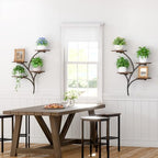 2 Pack Wall Mounted Plant Holder, 8-Tier Wall Planters for Indoor Plants - Image 5