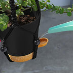 GARDIFE Hanging Planters for Indoor Plants,5Pcs Hanging Basket for Indoor Boho Home Decor,Macrame Plant Hanger,35 Inches,29Inch,23Inch, Ivory,Self Watering Planters, 7/6.5/6/5.5/5 Inch,Black&Black - Image 6