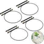 Railing Hanging Plant Pot Holder - Fits 10in Round Pots, 4-Pack by Vercome