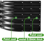 YSEJOMP 17" Tall 40" Diameter Round Raised Garden Bed Kits Outdoor Black - Image 4