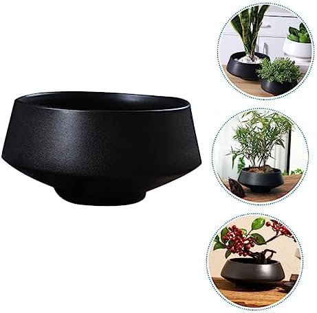 Sosoport Creative Ceramic Flowerpot for Succulents and Cacti Nordic Minimalist Design Lightweight Indoor Planter for Home and Garden for and Bonsai Plants - Image 3