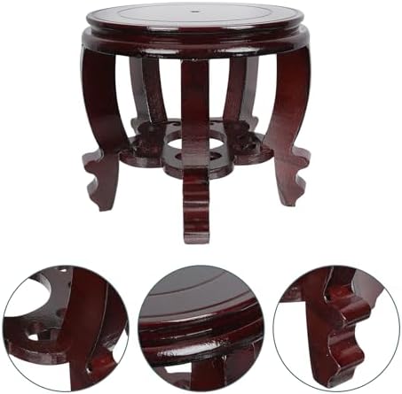 Hemoton Wooden Planter Stand Oriental Style Plant Stand - Image 3