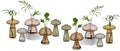Glasseam Plant Propagation Station, 10 Pcs Mushroom Glass Vases for Flowers by Glasseam