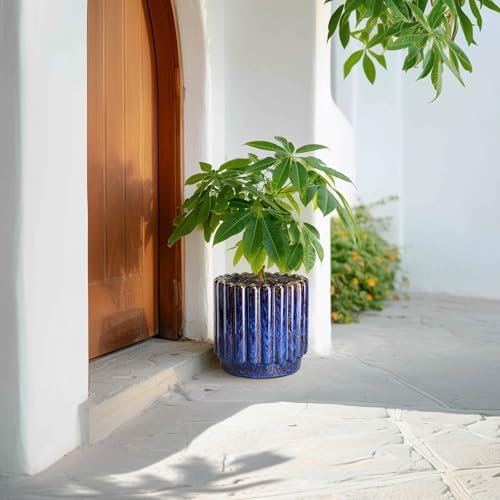 Ceramicfor Ceramic Planter, 9.6 Inch, Blue - Image 6