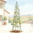 Vego Garden 9 ft Pyramid Obelisk Garden Trellis, Metal Rustproof Plant Support - Image 5
